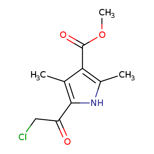 ClCC(=O)c1[nH]c(c(c1C)C(=O)OC)C
