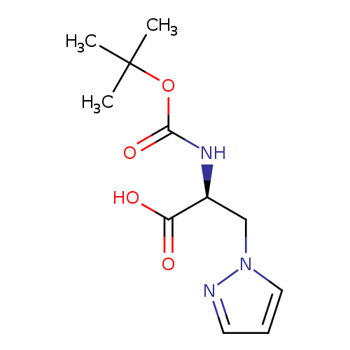 O=C(OC(C)(C)C)N[C@H](C(=O)O)Cn1cccn1