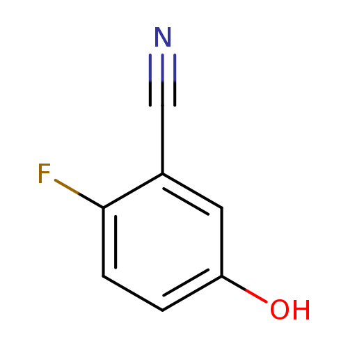 N#Cc1cc(O)ccc1F