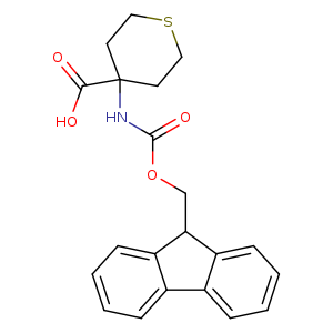 O=C(NC1(CCSCC1)C(=O)O)OCC1c2ccccc2c2c1cccc2