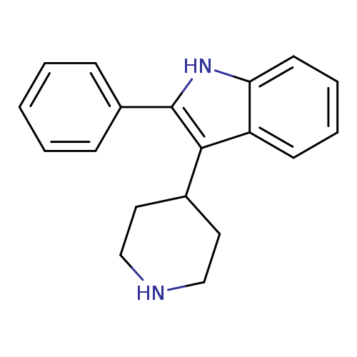 N1CCC(CC1)c1c([nH]c2c1cccc2)c1ccccc1