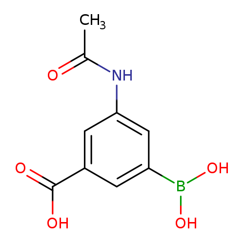 CC(=O)Nc1cc(cc(c1)C(=O)O)B(O)O