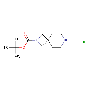O=C(N1CC2(C1)CCNCC2)OC(C)(C)C.Cl