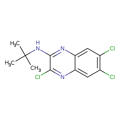 Clc1nc2cc(Cl)c(cc2nc1NC(C)(C)C)Cl
