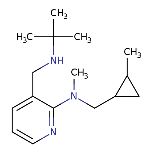 CC1CC1CN(c1ncccc1CNC(C)(C)C)C