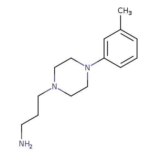 NCCCN1CCN(CC1)c1cccc(c1)C