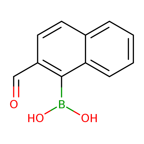 O=Cc1ccc2c(c1B(O)O)cccc2