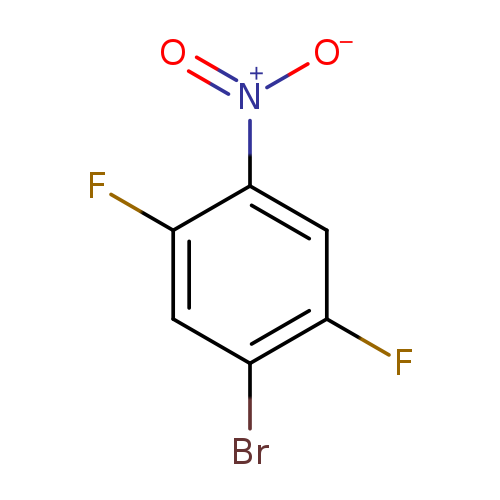 Fc1cc([N+](=O)[O-])c(cc1Br)F