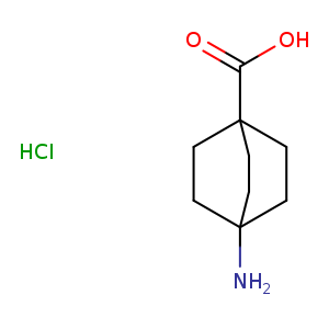 OC(=O)C12CCC(CC1)(CC2)N.Cl
