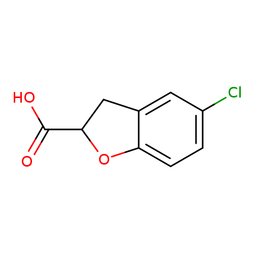 OC(=O)C1Cc2c(O1)ccc(c2)Cl
