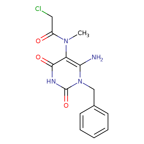 ClCC(=O)N(c1c(=O)[nH]c(=O)n(c1N)Cc1ccccc1)C