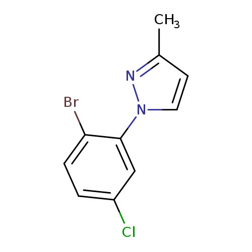 Clc1ccc(c(c1)n1ccc(n1)C)Br