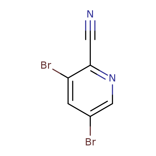 N#Cc1ncc(cc1Br)Br