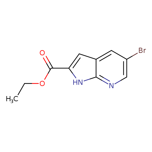 CCOC(=O)c1cc2c([nH]1)ncc(c2)Br