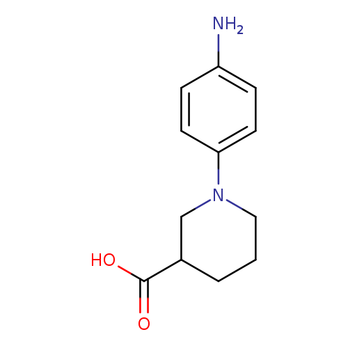 OC(=O)C1CCCN(C1)c1ccc(cc1)N