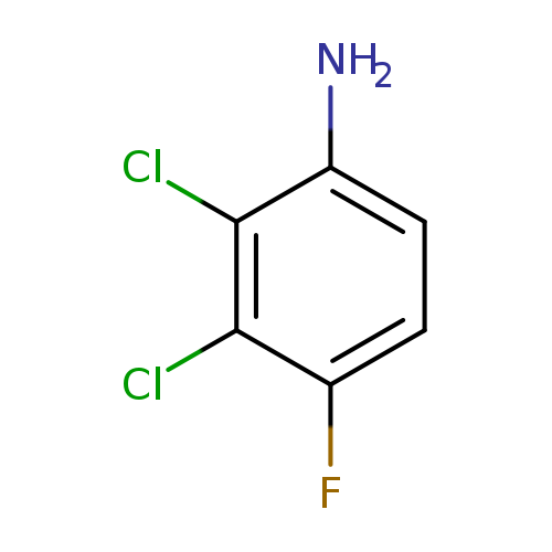 Nc1ccc(c(c1Cl)Cl)F