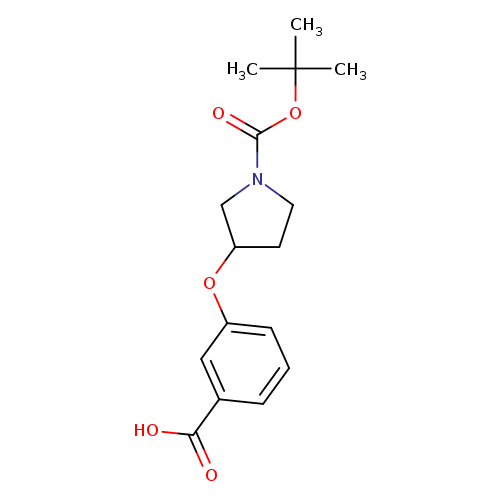 O=C(N1CCC(C1)Oc1cccc(c1)C(=O)O)OC(C)(C)C