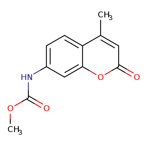 COC(=O)Nc1ccc2c(c1)oc(=O)cc2C