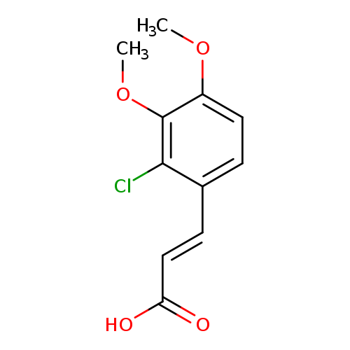 COc1c(OC)ccc(c1Cl)/C=C/C(=O)O