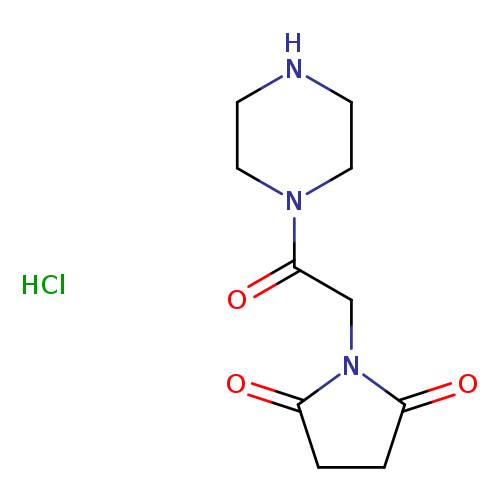 O=C(N1CCNCC1)CN1C(=O)CCC1=O.Cl