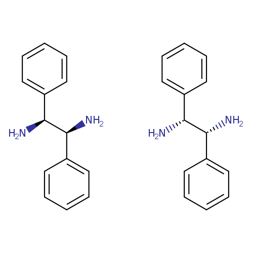 N[C@@H]([C@@H](c1ccccc1)N)c1ccccc1.N[C@H]([C@H](c1ccccc1)N)c1ccccc1