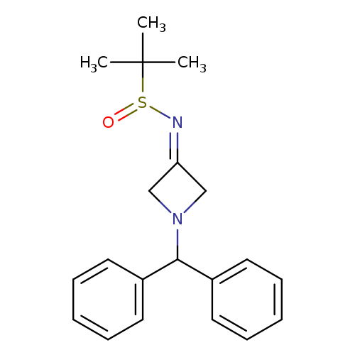 CC(S(=O)N=C1CN(C1)C(c1ccccc1)c1ccccc1)(C)C