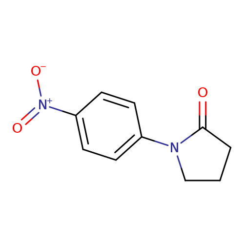 O=C1CCCN1c1ccc(cc1)[N+](=O)[O-]