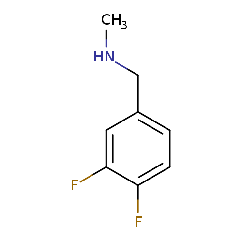 CNCc1ccc(c(c1)F)F