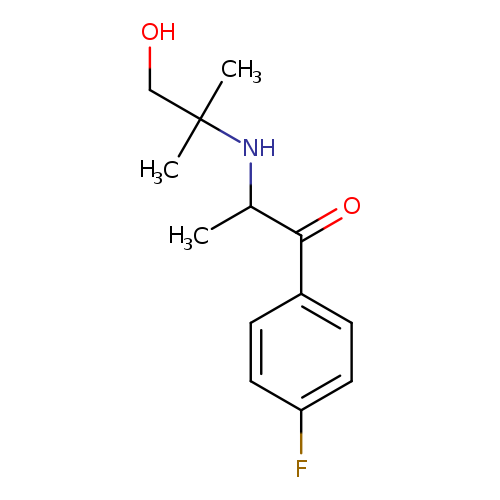OCC(NC(C(=O)c1ccc(cc1)F)C)(C)C