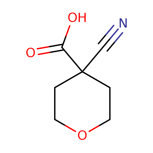 N#CC1(CCOCC1)C(=O)O