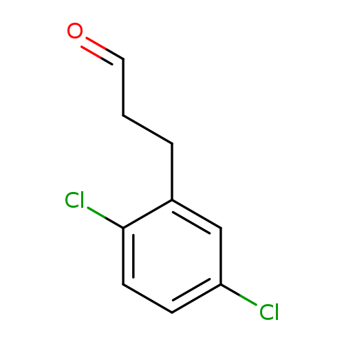 Clc1ccc(cc1CCC=O)Cl