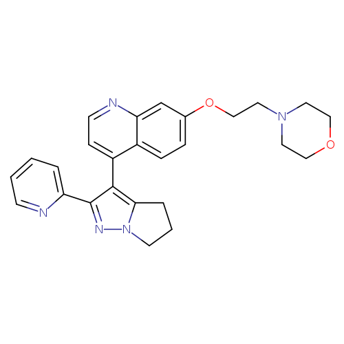 O1CCN(CC1)CCOc1ccc2c(c1)nccc2c1c2CCCn2nc1c1ccccn1