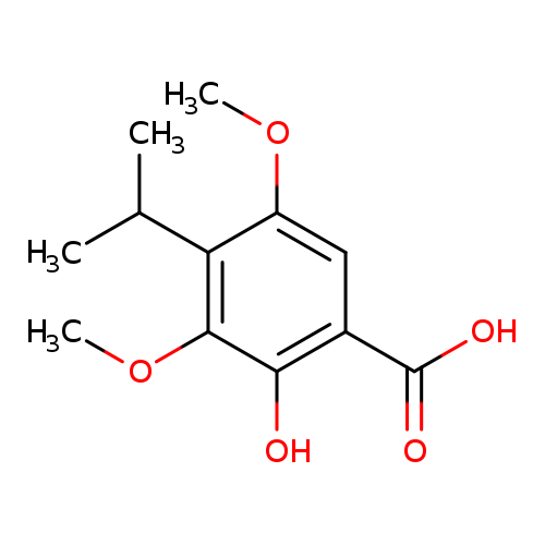 COc1cc(C(=O)O)c(c(c1C(C)C)OC)O