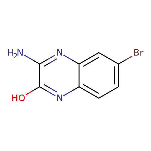 Brc1ccc2c(c1)nc(c(n2)O)N