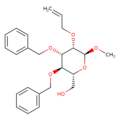 C=CCO[C@@H]1[C@@H](OC)O[C@@H]([C@H]([C@@H]1OCc1ccccc1)OCc1ccccc1)CO