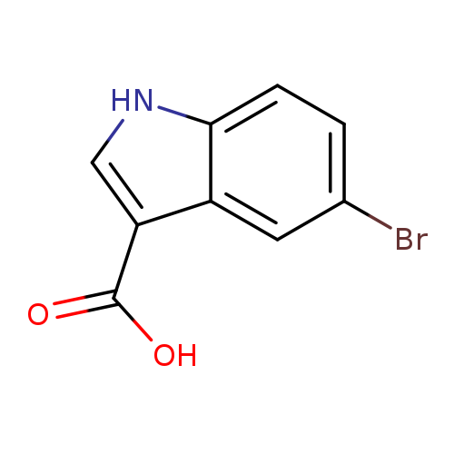 Brc1ccc2c(c1)c(c[nH]2)C(=O)O