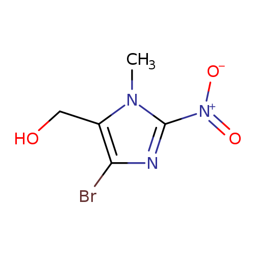 OCc1c(Br)nc(n1C)[N+](=O)[O-]