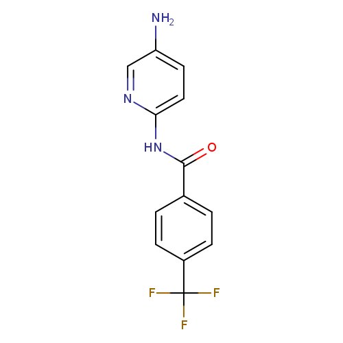 Nc1ccc(nc1)NC(=O)c1ccc(cc1)C(F)(F)F