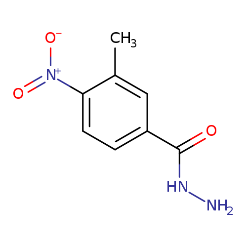NNC(=O)c1ccc(c(c1)C)[N+](=O)[O-]