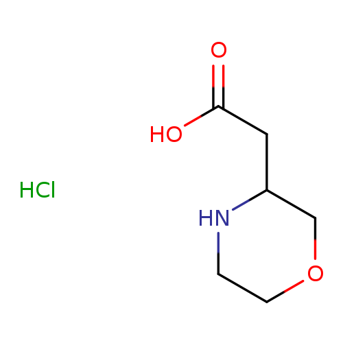OC(=O)CC1COCCN1.Cl
