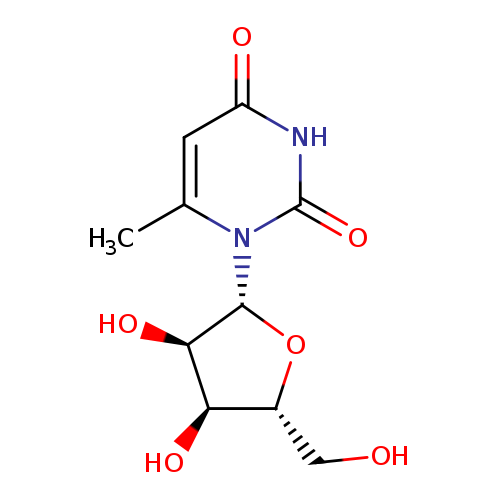 OC[C@H]1O[C@H]([C@@H]([C@@H]1O)O)n1c(C)cc(=O)[nH]c1=O