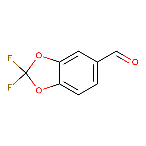 O=Cc1ccc2c(c1)OC(O2)(F)F