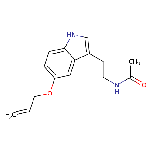 C=CCOc1ccc2c(c1)c(CCNC(=O)C)c[nH]2