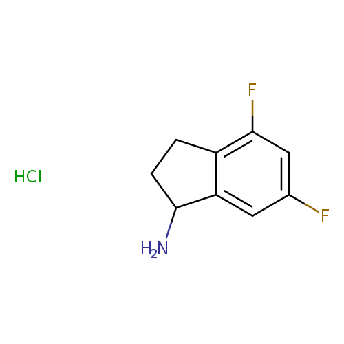Fc1cc(F)c2c(c1)C(N)CC2.Cl