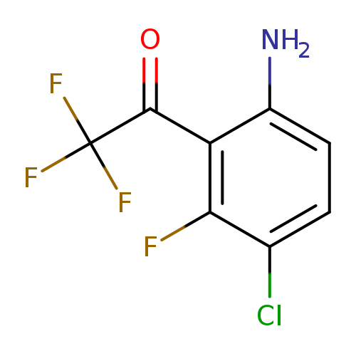 Nc1ccc(c(c1C(=O)C(F)(F)F)F)Cl