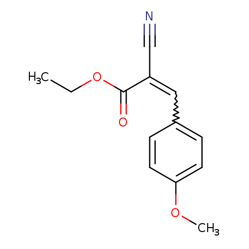 CCOC(=O)C(=Cc1ccc(cc1)OC)C#N