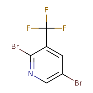 Brc1cnc(c(c1)C(F)(F)F)Br