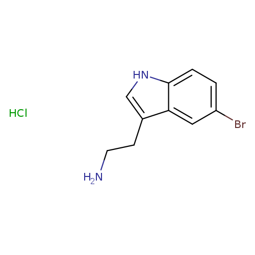 NCCc1c[nH]c2c1cc(Br)cc2.Cl