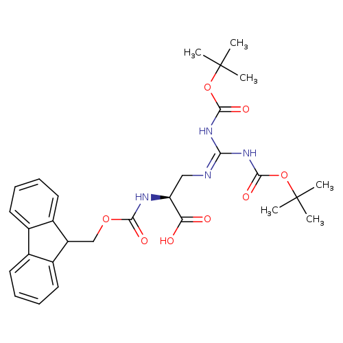 O=C(N[C@H](C(=O)O)CN=C(NC(=O)OC(C)(C)C)NC(=O)OC(C)(C)C)OCC1c2ccccc2c2c1cccc2