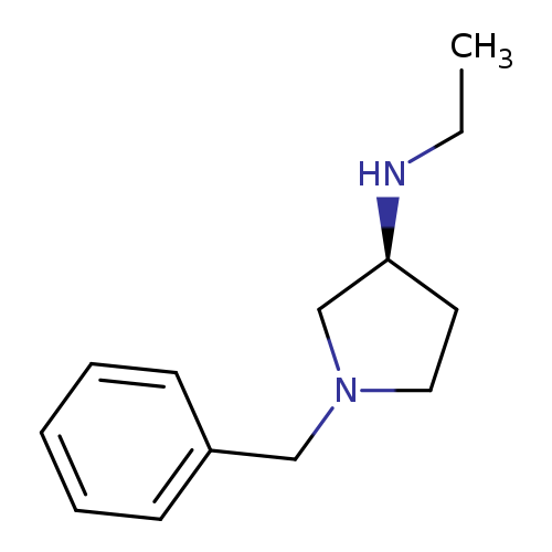 CCN[C@H]1CCN(C1)Cc1ccccc1